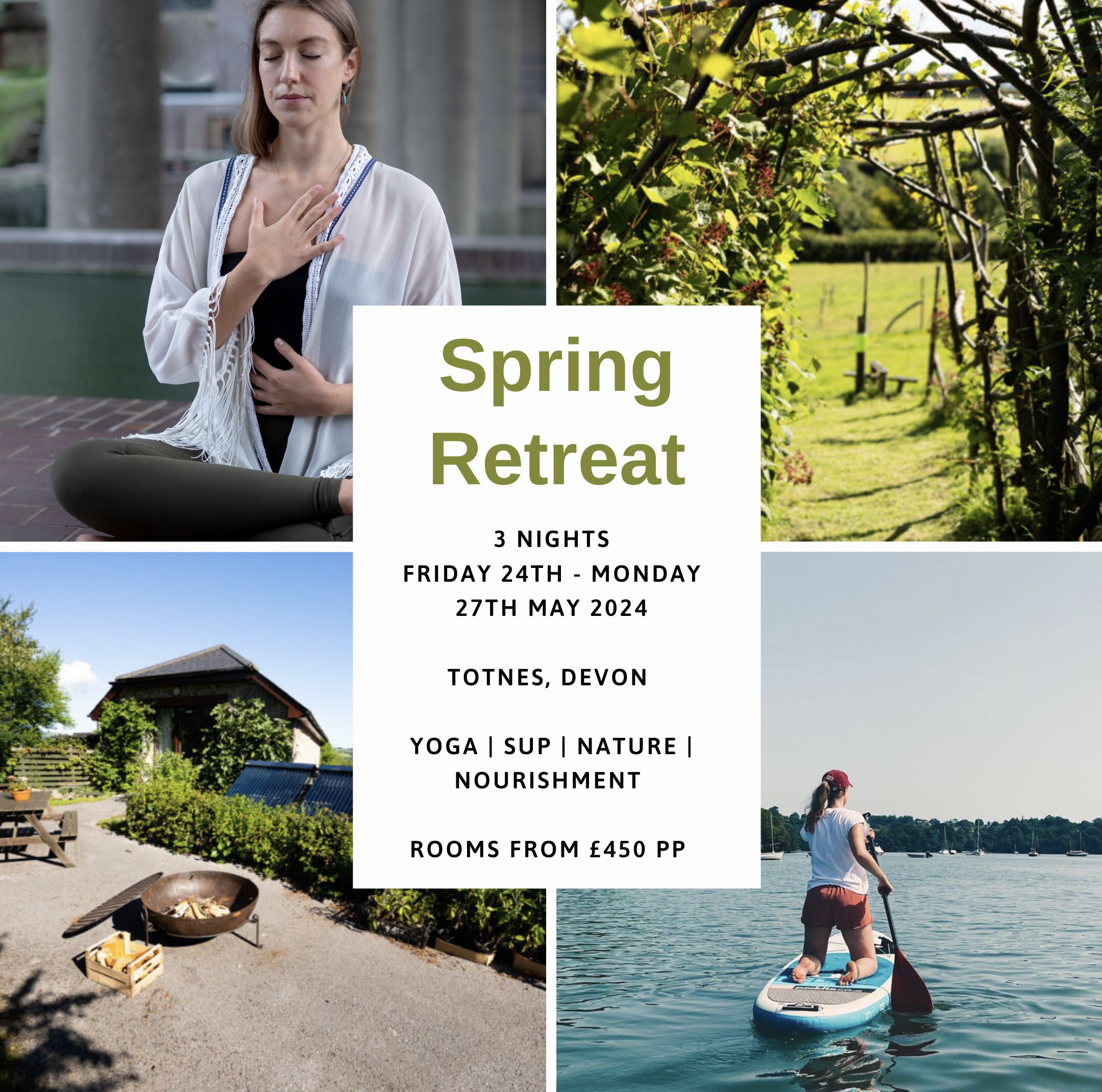 Spring Yoga Retreat | 24th-27th May 2024 | Totnes, Devon